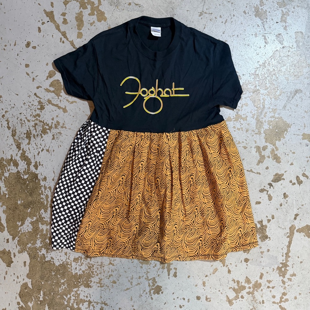 Custom Gildan Heavy Cotton Black T-Shirt mini dress